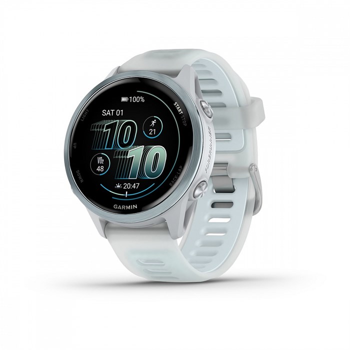 Часы для бега Garmin Forerunner 570 - 42мм, светло-серый, алюминиевый безель, облачно-голубой ремешок 010-02970-01 010-02970-01