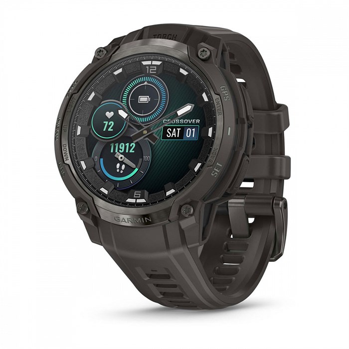 Умные часы Garmin Instinct Crossover AMOLED черный 010-03398-00 010-03398-00