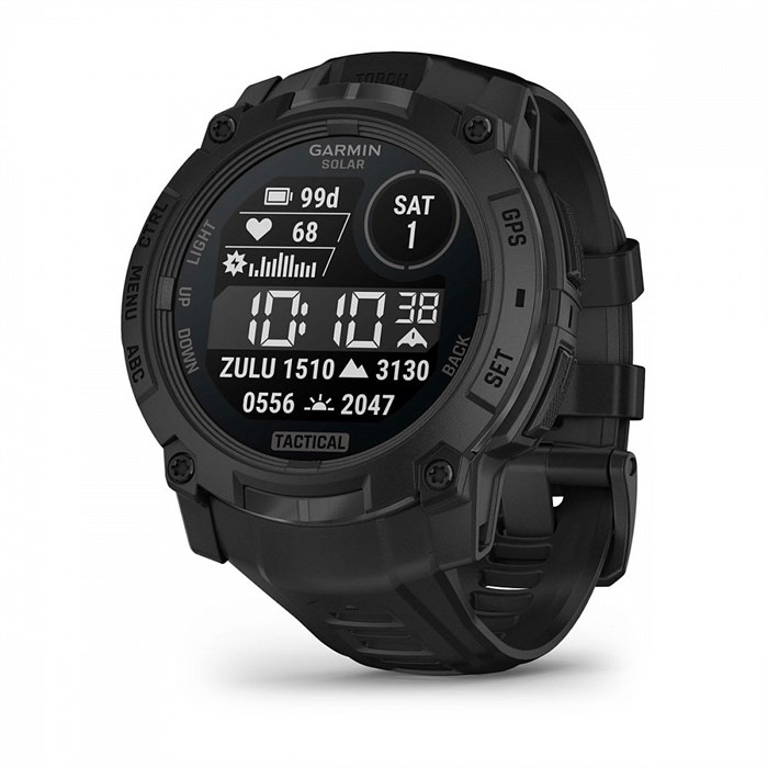 Умные часы Garmin Instinct 3 - 50mm Solar Tactical Edition черный с черным ремешком  010-02935-50 010-02935-50
