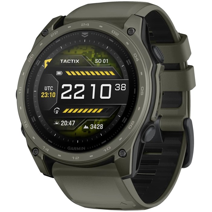 Тактические часы Garmin Tactix 8 – 51 mm, AMOLED, Cerakote Coating Includes Applied Ballistics Ultralight Solver and Olive Drab Cerakote Coating 010-04553-11