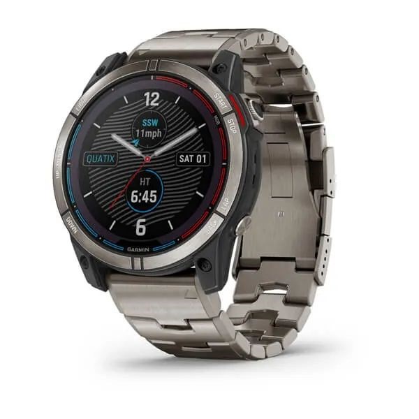Garmin Quatix 7X Sapphire Solar титановый с серебристым титановым браслетом 010-02541-61