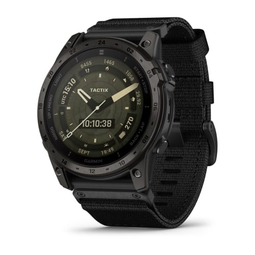 Тактические часы Garmin Tactix 7 AMOLED edition, черный нейлоновый ремешок  010-02931-01 010-02931-01