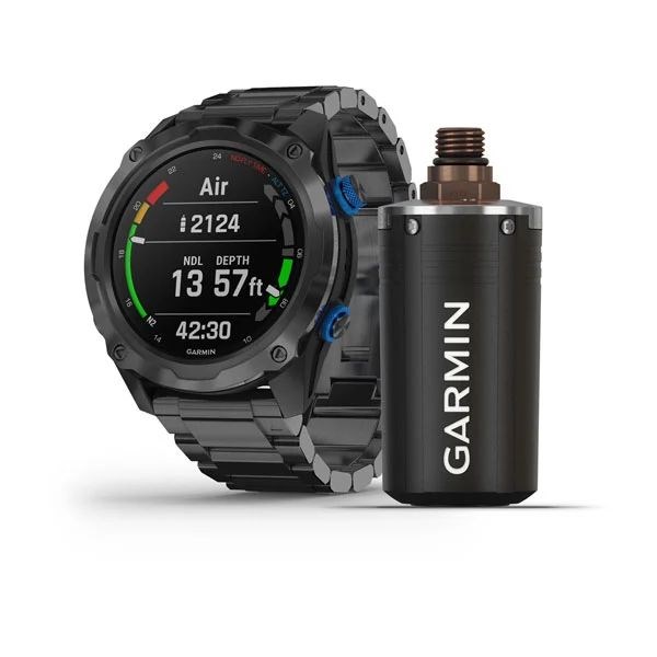 Garmin Descent Mk2i титановые с DLC-покрытием и черным титановым ремешком + датчик Descent T1 010-02132-12 010-02132-12