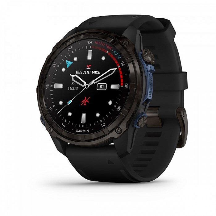 Garmin Descent Mk3i - 51 мм, титановый угольно-серый DLC с черным силиконовым ремешком 010-02752-11 010-02752-11