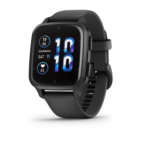 Garmin Venu Sq 2 Music Edition черный с серым алюминиевым безелем 010-02700-10 010-02700-10