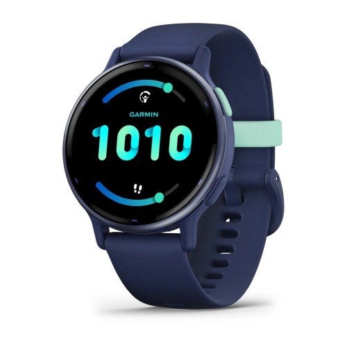 Умные часы Garmin Vivoactive 5 синие с металлически-синим безелем и силиконовым ремешком 010-02862-12 010-02862-12