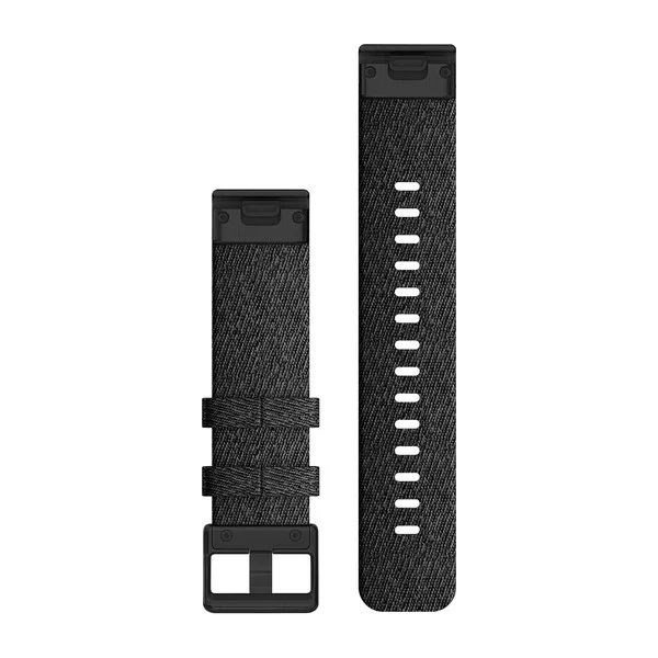 Ремешок сменный Garmin QuickFit 20 мм (нейлон) черного цвета с черной пряжкой 010-12875-00