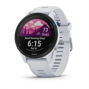 Умные часы Garmin Forerunner 255 Music с белым ремешком  010-02641-31 010-02641-31