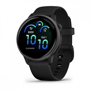 Умные часы Garmin Vivoactive 6 темно-серые с черным ремешком  010-02985-00 010-02985-00