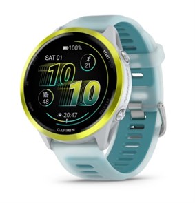 Часы для бега Garmin Forerunner 570 - 47mm Amp Yellow Aluminium with Translucent Whitestone/Turquoise Band  010-02971-01 010-02971-01
