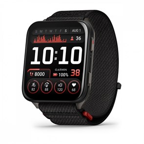 Умные часы Garmin Venu X1 черные с серой титановой крышкой, черным нейлоновым ремешком ComfortFit  010-02980-02 010-02980-02