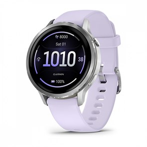 Умные часы Garmin Venu 4  41 mm серебристый с сиренево-голубым ремешком 010-03013-01 010-03013-01