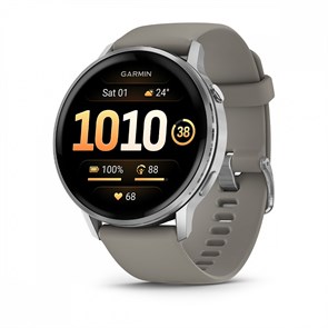 Умные часы Garmin Venu 4 45 мм серебристый с серым ремешком 010-03014-01 010-03014-01