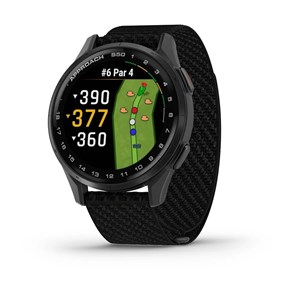 Спортивные часы Garmin Approach S50, чёрный нейлоновый браслет ComfortFit  010-03010-00 010-03010-00