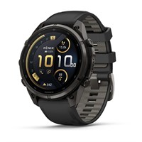 Garmin Fenix 9 Pro - 47mm, inReach, Carbon Gray DLC Titanium with Black/Pebble Gray Silicone Band