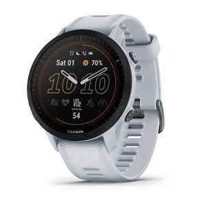 Часы для бега Garmin Forerunner 955 Solar с белым ремешком 010-02638-21 010-02638-21