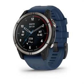 Garmin Quatix 7 Sapphire AMOLED титановый с синим силиконовым ремешком 010-02582-61 010-02582-61