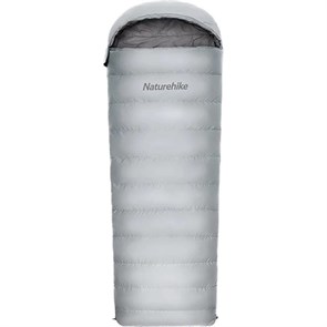 Ультралёгкий спальный мешок Naturehike RM80 Series Утиный пух Grey Size L, молния справа 1886