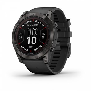 Garmin Fenix 7X Pro Sapphire Solar Edition Титановый угольно-серый корпус с DLC-покрытием и черным ремешком  010-02778-11 010-02778-11