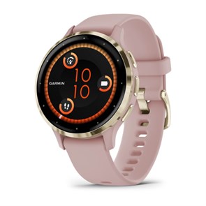 Умные часы Garmin Venu 3S розовые с золотистым безелем  010-02785-03 010-02785-03