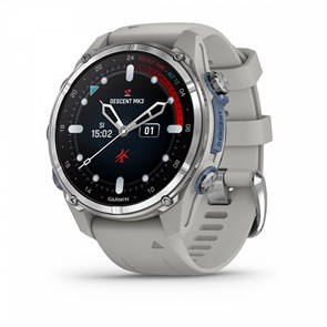 Garmin Descent MK3 43 мм, дымчато-серый силиконовый ремешок 010-02753-04 2285