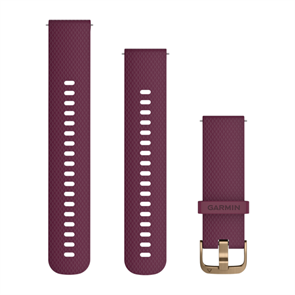 Ремешок Garmin QUICK RELEASE 20 темно-вишневого цвета, с золотистой пряжкой (силикон) 010-12691-05 2424