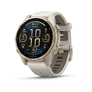 Умные часы Garmin Fenix 8 43 mm AMOLED Sapphire Soft Gold with fog gray/dark 010-02903-11 010-02903-11