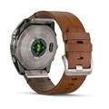 Умные часы Garmin  FENIX 8 - 51 ММ, AMOLED Sapphire, Titanium, каштановый кожаный ремешок  010-02905-40 010-02905-40