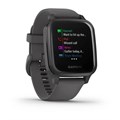 Умные часы Garmin Venu Sq серый с алюминиевым безелем и с силиконовым ремешком  010-02427-10 2565