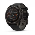 Умные часы Garmin FENIX 8  47 mm Solar, Sapphire, титановый угольно-серый DLC с черным ремешком  010-02906-11 010-02906-11