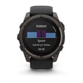 Умные часы Garmin FENIX 8 51 ММ Solar, Sapphire титановый угольно-серый с DLC-покрытием и черным ремешком 010-02907-11 010-02907-11