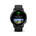 Умные часы Garmin Vivoactive 5 черные с серым безелем и силиконовым ремешком 010-02862-10 010-02862-10