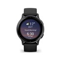 Умные часы Garmin Vivoactive 5 черные с серым безелем и силиконовым ремешком 010-02862-10 010-02862-10