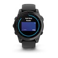 Умные часы Garmin fenix E - 47 мм, AMOLED серый безель, черный силиконовый ремешок  010-03025-01 010-03025-01