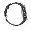Умные часы Garmin fenix E - 47 мм, AMOLED, серебристый стальной безель, черный силиконовый ремешок  010-03025-00 010-03025-00
