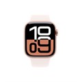 Apple Watch Series 10, 42 мм, корпус из алюминия цвета «розовое золото», спортивный ремешок цвета «румянец» S/M MWWH3 MWWH3