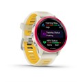 Часы для бега Garmin Forerunner 570 - 42мм, слоновая кость, алюминиевый безель малинового цвета, ремешок манго/слоновая кость  010-02970-02 010-02970-02