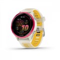 Часы для бега Garmin Forerunner 570 - 42мм, слоновая кость, алюминиевый безель малинового цвета, ремешок манго/слоновая кость  010-02970-02 010-02970-02