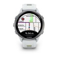 Garmin Forerunner 970 белые, титановый безель, с бело-зеленым ремешком  010-02969-11 010-02969-11