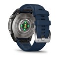 Garmin quatix 8  47 мм, AMOLED, Sapphire, Titanium, синий силиконовый ремешок 010-02904-51