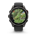 Часы Garmin fenix 8 Pro - 47 мм,  AMOLED Sapphire, Carbon grey DLC titanium with Black/pebble grey silicone band 010-03198-01 010-03198-01