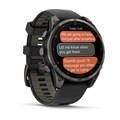 Часы Garmin fenix 8 Pro - 47 мм,  AMOLED Sapphire, Carbon grey DLC titanium with Black/pebble grey silicone band 010-03198-01 010-03198-01