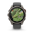 Часы Garmin fenix 8 Pro - 47 мм Amoled Sapphire Titanium with Graphite/black silicone band 010-03198-11