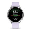 Умные часы Garmin Venu 4  41 mm серебристый с сиренево-голубым ремешком 010-03013-01 010-03013-01