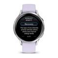 Умные часы Garmin Venu 4  41 mm серебристый с сиренево-голубым ремешком 010-03013-01 010-03013-01