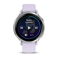 Умные часы Garmin Venu 4  41 mm серебристый с сиренево-голубым ремешком 010-03013-01 010-03013-01