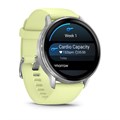 Умные часы Garmin Venu 4 45 мм серебристый с лимонным ремешком 010-03014-02 010-03014-02
