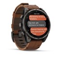Умные часы Garmin Fenix 8 Pro 51mm Amoled Sapphire Titanium Carbon Grey Chestnut Leather 010-03199-40 010-03199-40