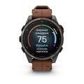 Умные часы Garmin Fenix 8 Pro 51mm Amoled Sapphire Titanium Carbon Grey Chestnut Leather 010-03199-40 010-03199-40