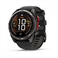 Умные часы Garmin fenix 8 Pro - 51 мм, MicroLED DLC, угольно-серый, черный силиконовый ремешок  010-03380-01 010-03380-01